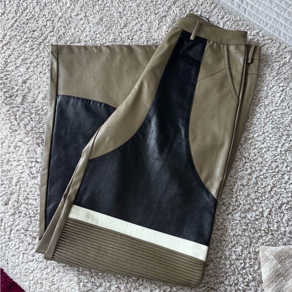 Fashion Nova Olive and Black Pants - Picture 3 of 4